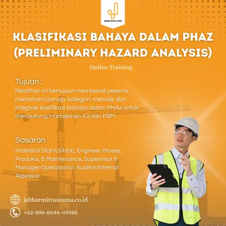 Klasifikasi Bahaya dalam PHAz (Preliminary Hazard Analysis)